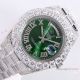 Replica Rolex Day Date Iced Out Watches Green Roman Dial (5)_th.jpg